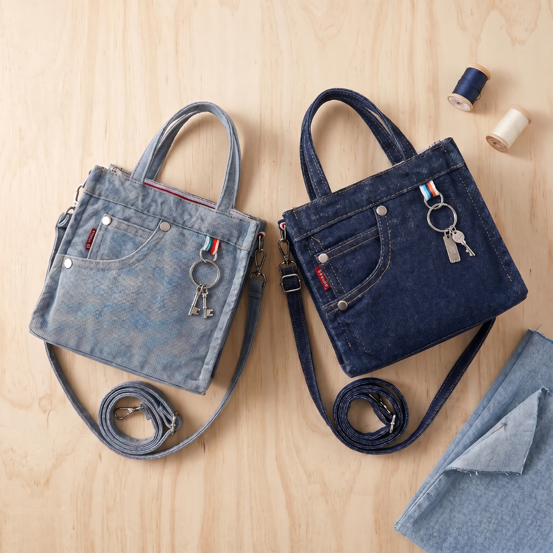 Bolso Bandolera de Jeans-Hecho a Mano